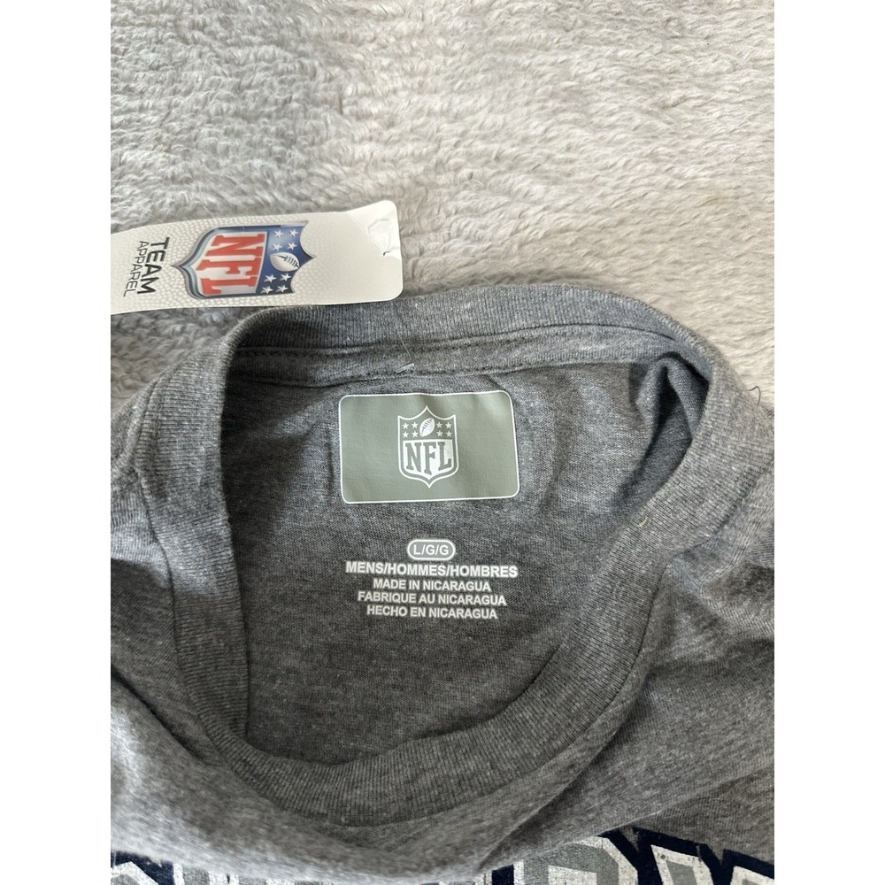 New NFL Dallas Cowboys Men's Gray Short Sleeve T Shirt Size Large NWT - Picture 4 of 6